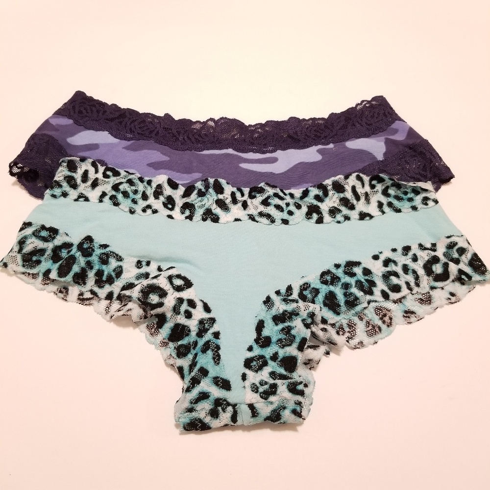 VICTORIA'S SECRET PINK LACE TRIM CHEEKSTER PANTIES